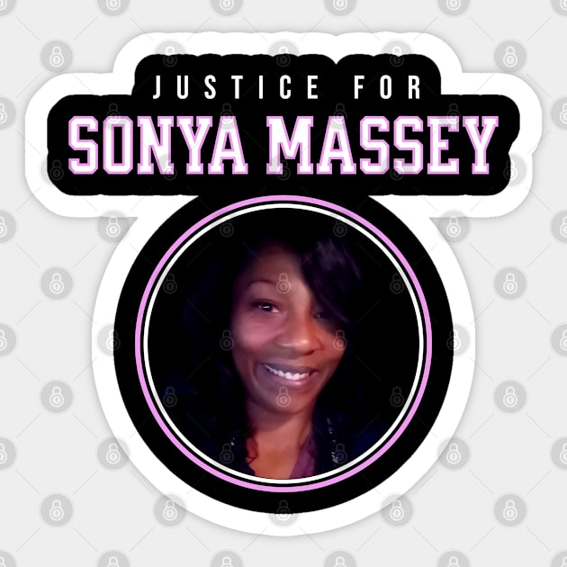 Justice for Sonya Massey Tribute Sticker by UrbanLifeApparel